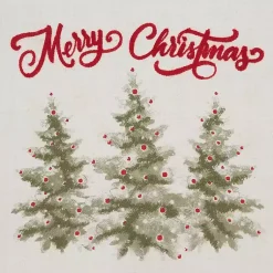 Clearance White Merry Christmas Trees Table Runner Christmas Dining & Entertaining