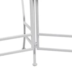 Kirklands Home Planters|Metal Floral 3-Tier Plant Stand White