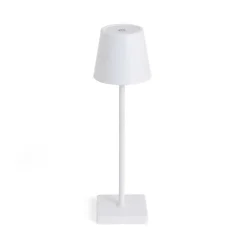 Kirklands Home Table Lamps|Metal LED Cordless Touch Lamp White