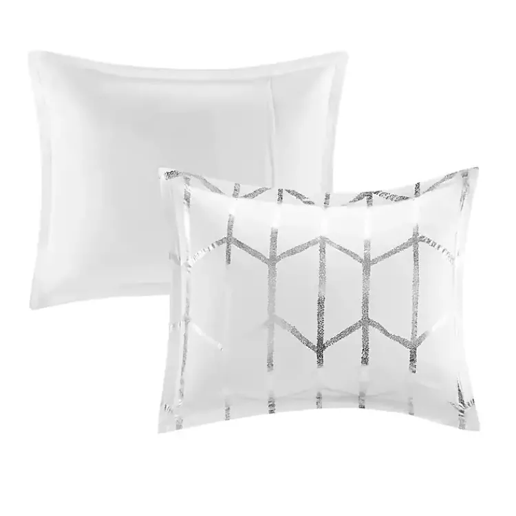 Kirklands Home Comforters|White Metallic 5-pc. California King Comforter Set