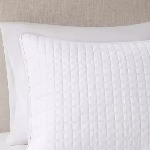 Kirklands Home Bedspreads & Coverlets|Nash 3-pc. Reversible Queen Coverlet Set White