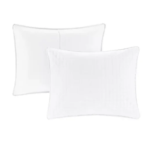 Kirklands Home Bedspreads & Coverlets|Nash 3-pc. Reversible Queen Coverlet Set White