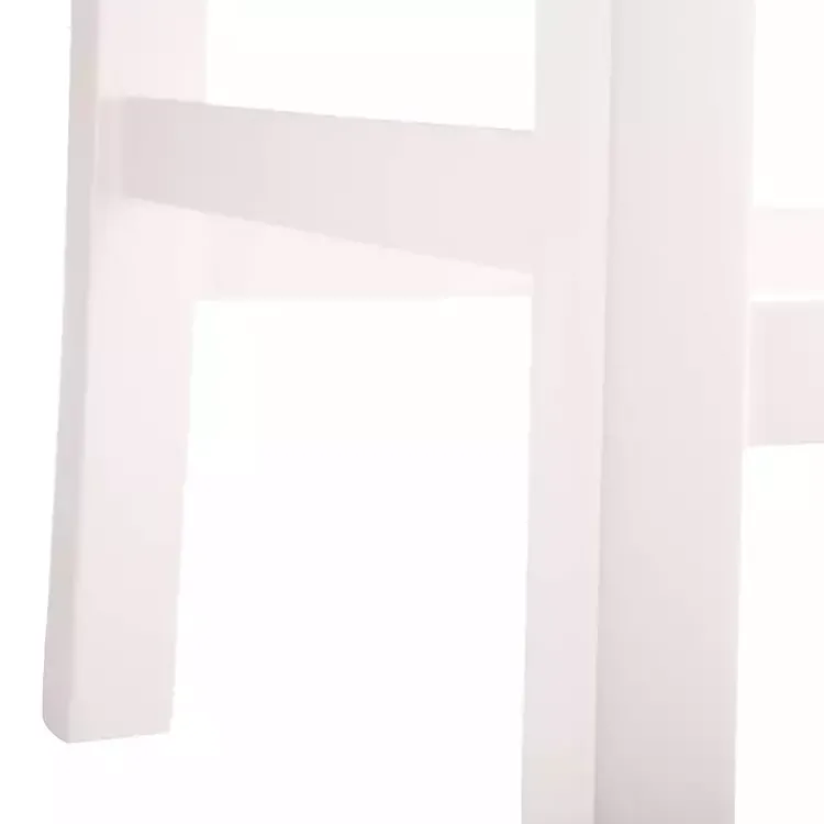 Kirklands Home Bar Stools & Counter Height Stools|White Newport Wood and Rattan Counter Stool Brown