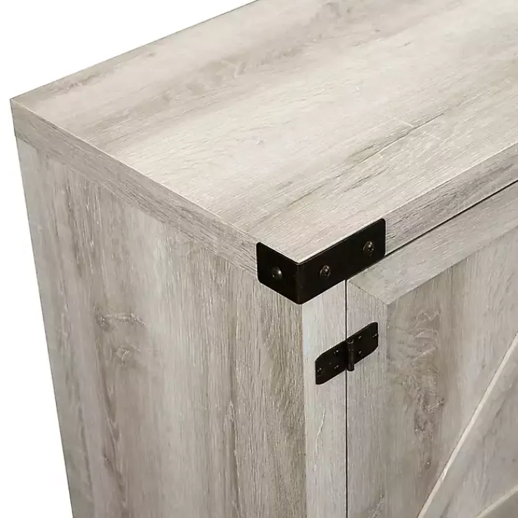 Kirklands Home Tv Stands & Media Consoles|Oak Barn Door TV Stand White