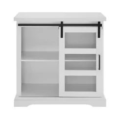 Kirklands Home Accent & End Tables|Oak Sliding Door Cabinet White