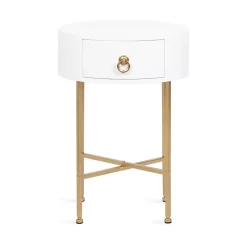 Kirklands Home Accent & End Tables|Oval Decklyn Accent Table White
