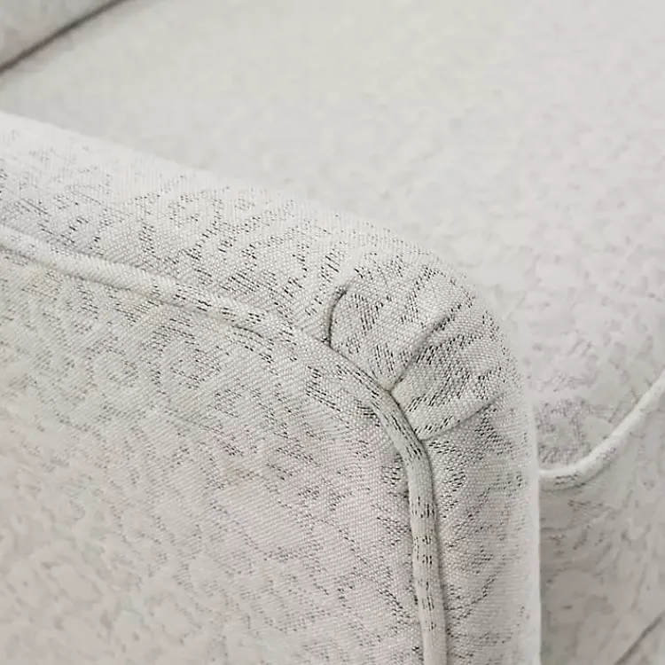 Kirklands Home Accent Chairs|Patterned Upholstered Swivel Glider Chair White