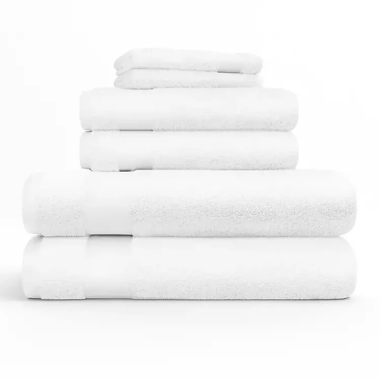 Kirklands Home Bath Towels|6-pc. Essential Cotton Bath Towels White