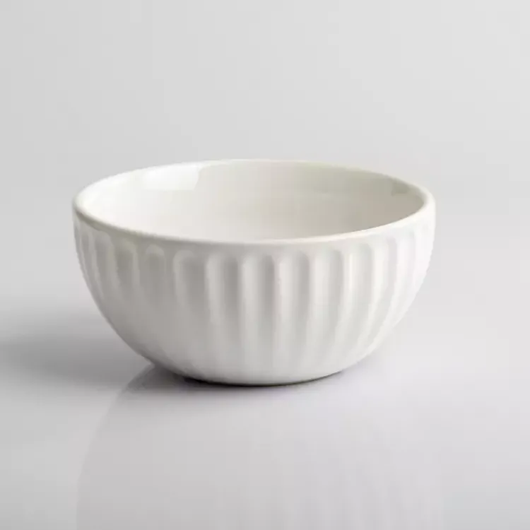 Kirklands Home Dinnerware|Petals Ceramic Cereal Bowl White