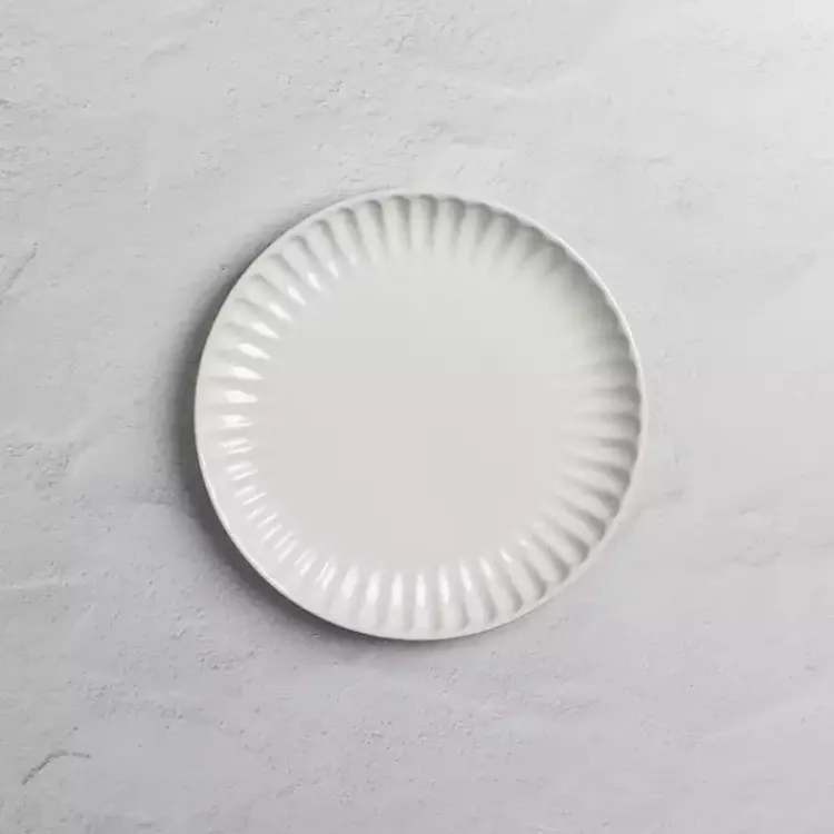 Kirklands Home Dinnerware|Petals Ceramic Salad Plate White