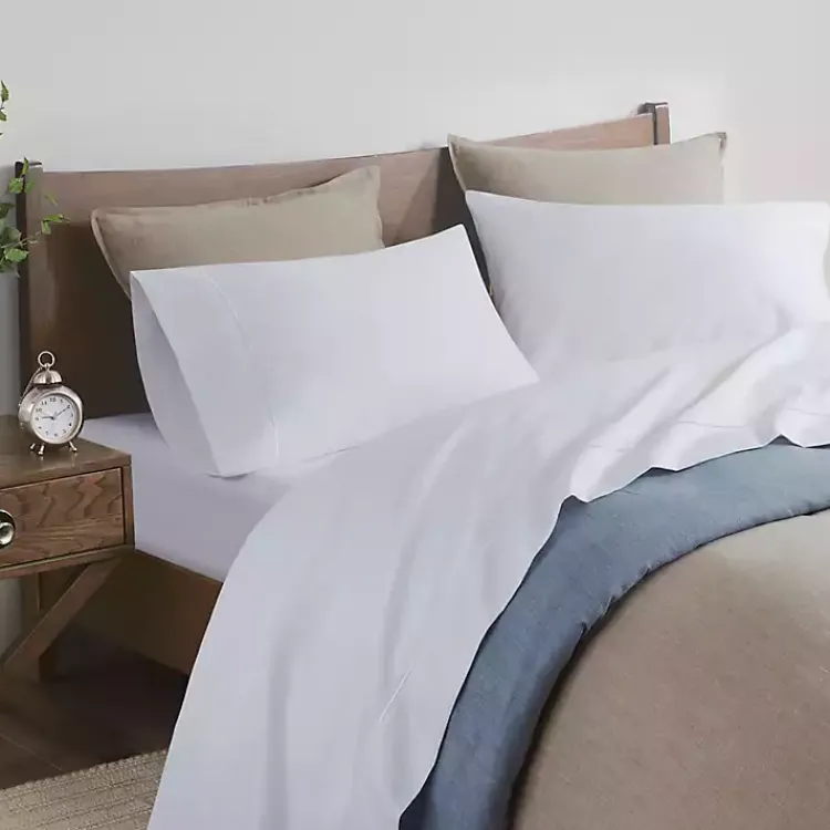 Kirklands Home Bed Sheets|Pima Cotton Sateen 4-pc. King Sheet Set White