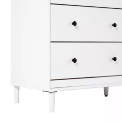 Kirklands Home Dressers & Chests|Pine 6-Drawer Modern Dresser White