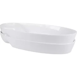 Kirklands Home Serving & Entertaining|Porcelain Chip & Dip Bowls, Set of 2 White