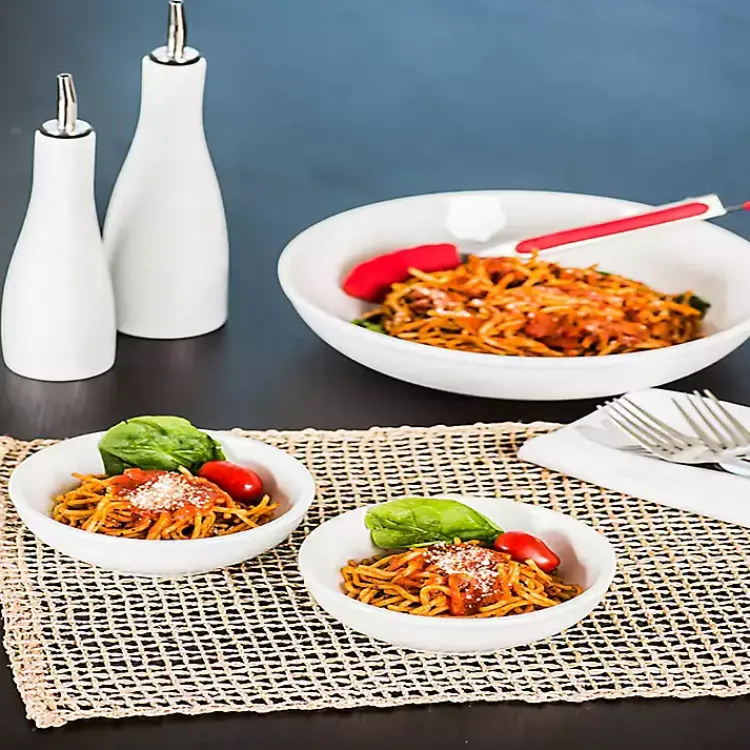 Kirklands Home Kitchen Accessories|Porcelain 2-pc. Oil and Vinegar Carafe Set White