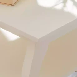 Kirklands Home Accent & End Tables|Prismatic Wood Accent Table White