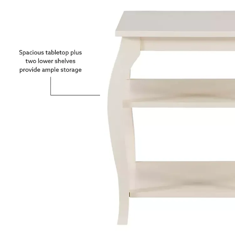Kirklands Home Accent & End Tables|Prismatic Wood Accent Table White