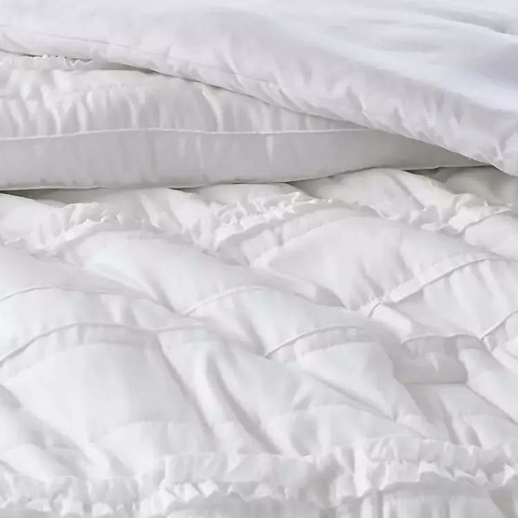 Kirklands Home Comforters|White Quilted California King 5-pc. Comforter Set