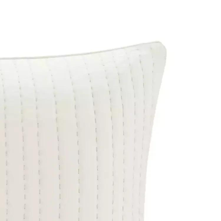 Kirklands Home Bedding Essentials|Quilted Euro Pillow Sham White