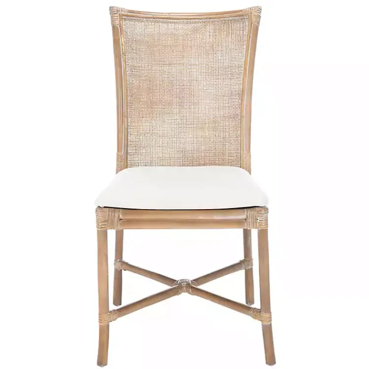 Kirklands Home Dining Chairs|Rattan Chiara Dining Chairs, Set of 2 White