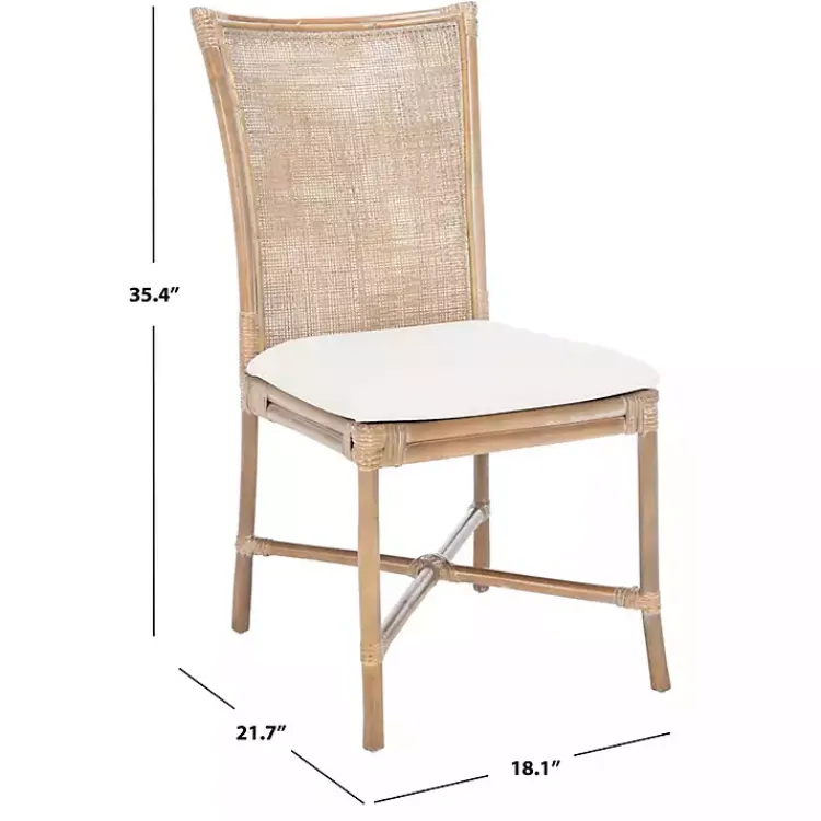 Kirklands Home Dining Chairs|Rattan Chiara Dining Chairs, Set of 2 White