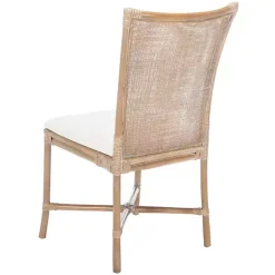 Kirklands Home Dining Chairs|Rattan Chiara Dining Chairs, Set of 2 White