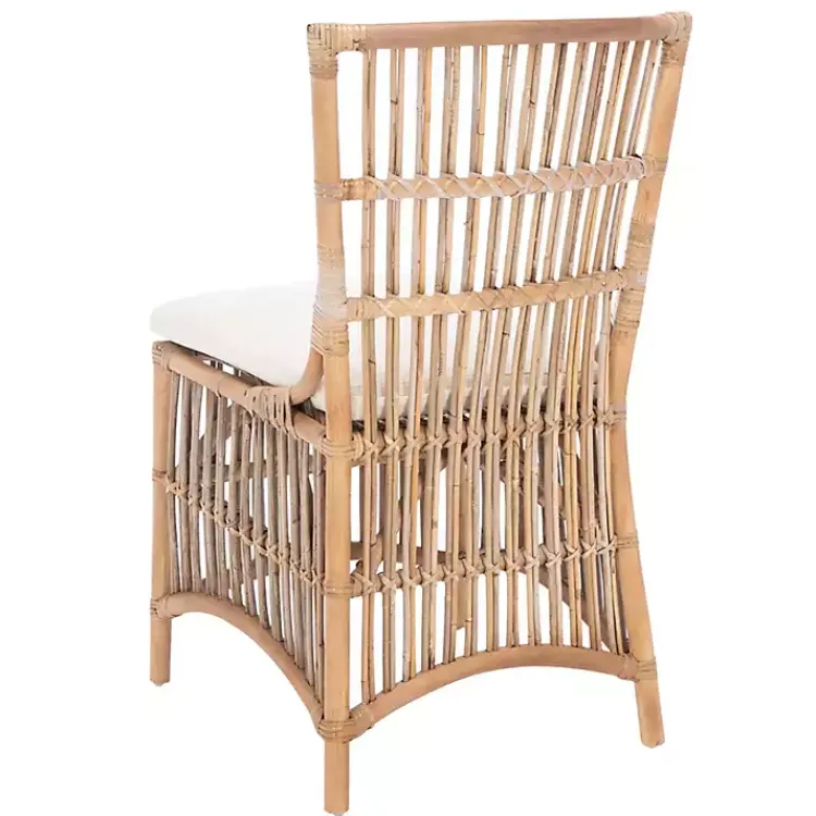 Kirklands Home Dining Chairs|Rattan Erika Dining Chairs, Set of 2 White