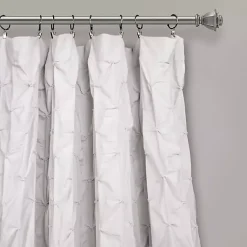 Kirklands Home Curtains & Drapes|Ravello Pintuck Curtain Panel, 84 in. White