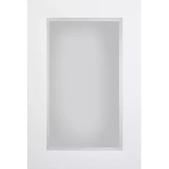 Kirklands Home Framed Mirrors|White Rectangular Beveled Wall Mirror