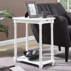 Kirklands Home Accent & End Tables|Regent Wood Accent Table White