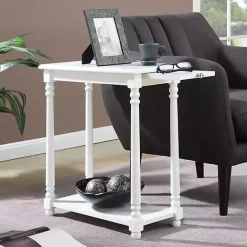 Kirklands Home Accent & End Tables|Regent Wood Accent Table White