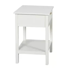 Kirklands Home Accent & End Tables|Ribbed Wood Colleen Accent Table White