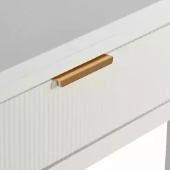 Kirklands Home Accent & End Tables|Ribbed Wood Colleen Accent Table White