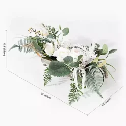 Sale White Rose Fern Plant Arrangement Arrangements & Greenery