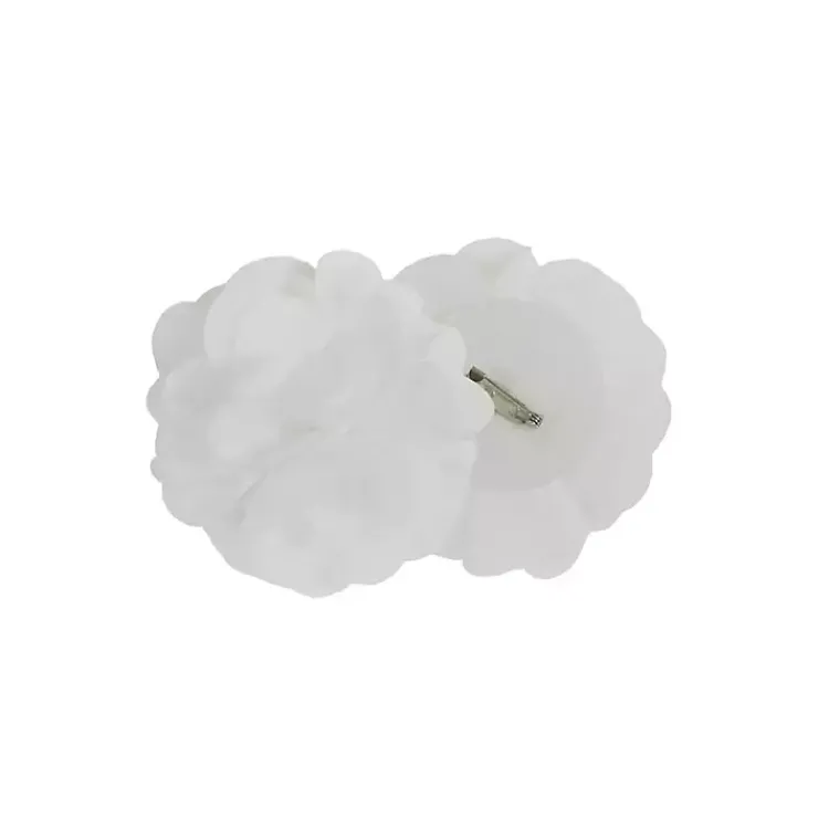 Kirklands Home Curtains & Drapes|Rosette Tab Top Curtain Panel, 95 in. White