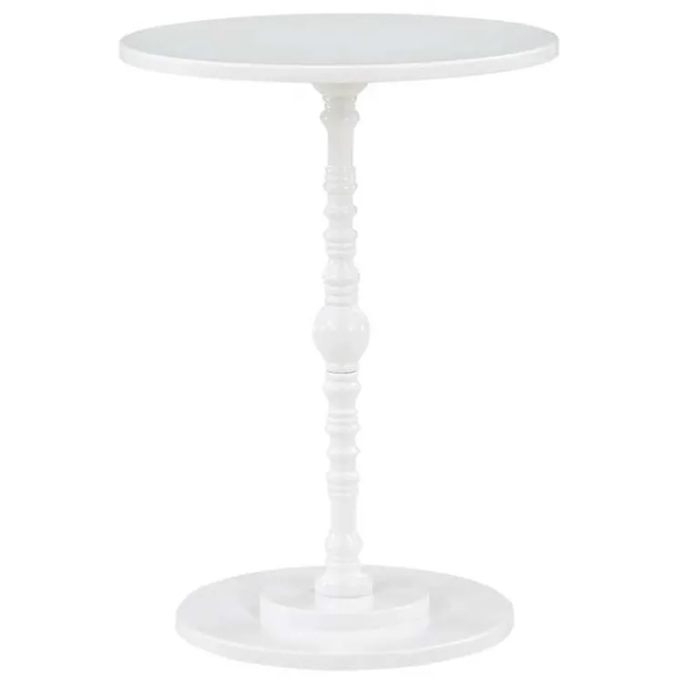 Kirklands Home Accent & End Tables|Santel Spindle Accent Table White
