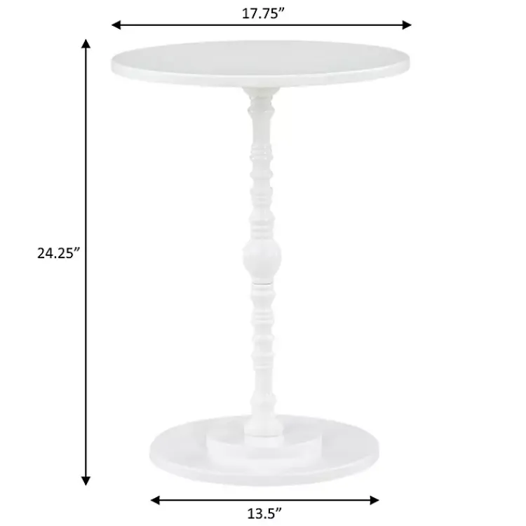 Kirklands Home Accent & End Tables|Santel Spindle Accent Table White
