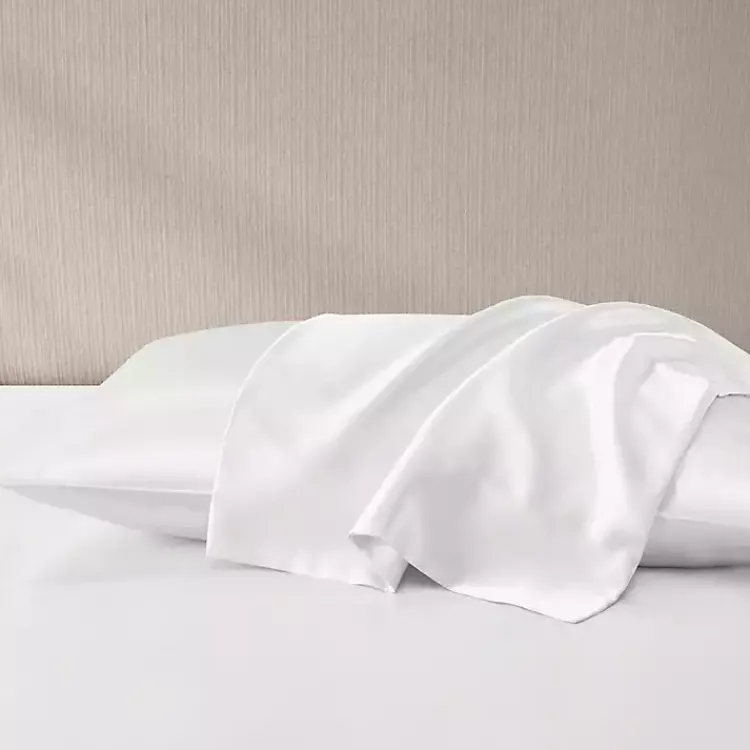 Kirklands Home Bed Sheets|Satin King 2-pc. Pillow Case Set White