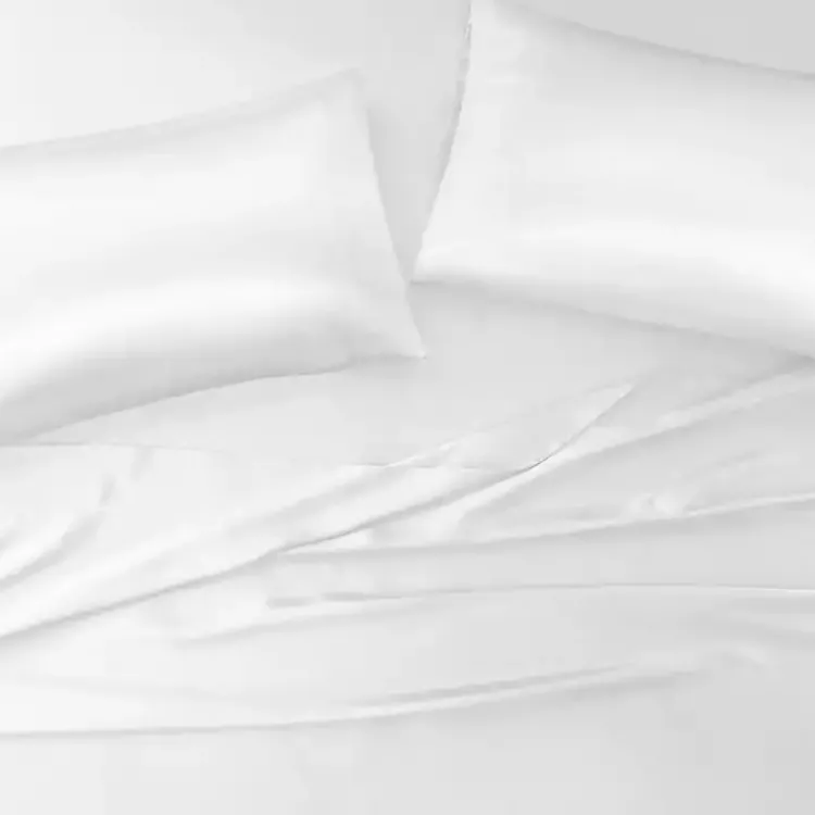 Kirklands Home Bed Sheets|Satin 6-pc. King Sheet Set White