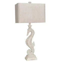 Kirklands Home Table Lamps|Seahorse Table Lamps, Set of 2 White