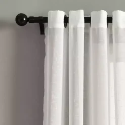Kirklands Home Curtains & Drapes|Sheer Grommet Curtain Panel Set, 84 in. White