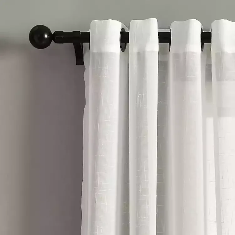 Kirklands Home Curtains & Drapes|Sheer Grommet Curtain Panel Set, 84 in. White