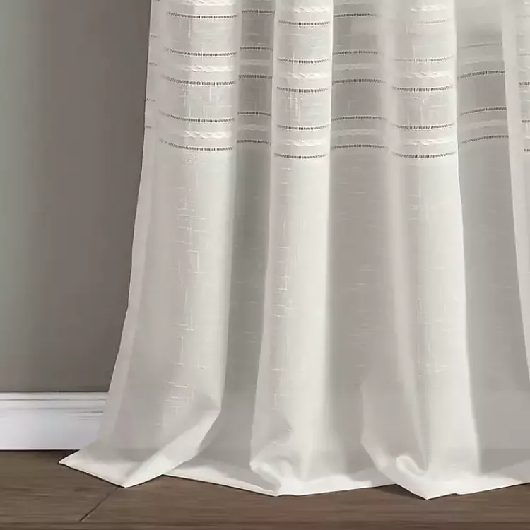 Kirklands Home Curtains & Drapes|Sheer Grommet Curtain Panel Set, 84 in. White