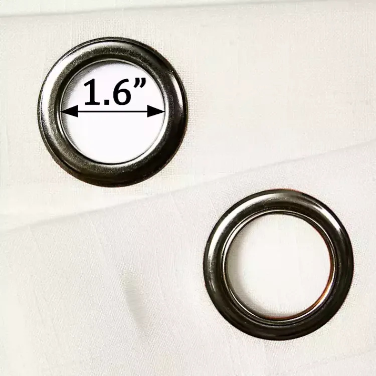 Kirklands Home Curtains & Drapes|Sheer Grommet Curtain Panel Set, 84 in. White