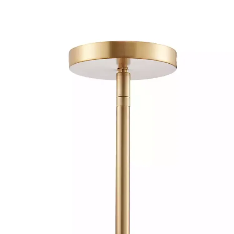 Kirklands Home Chandeliers & Pendant Lighting|Shell and Gold Metal Layered Chandelier White