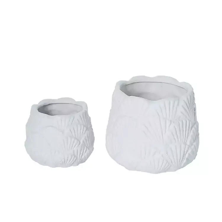 Clearance Shell Vases, Set of 2 Vases