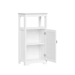 Kirklands Home Bathroom Furniture|Shutter Single Door Storage Cabinet White