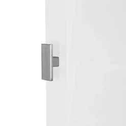 Kirklands Home Bathroom Furniture|Shutter Two Door Corner Storage Cabinet White