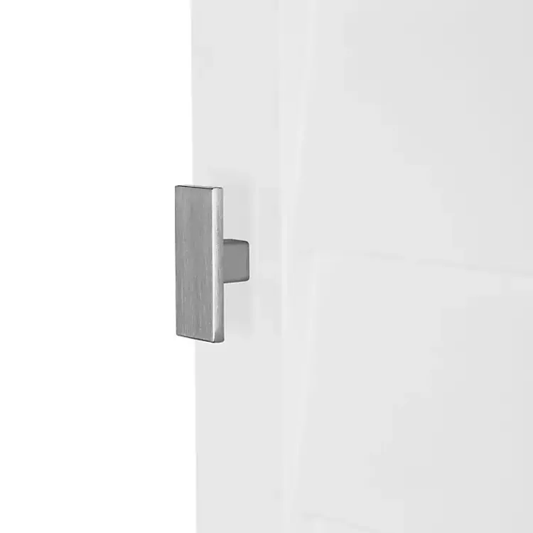 Kirklands Home Bathroom Furniture|Shutter Two Door Corner Storage Cabinet White