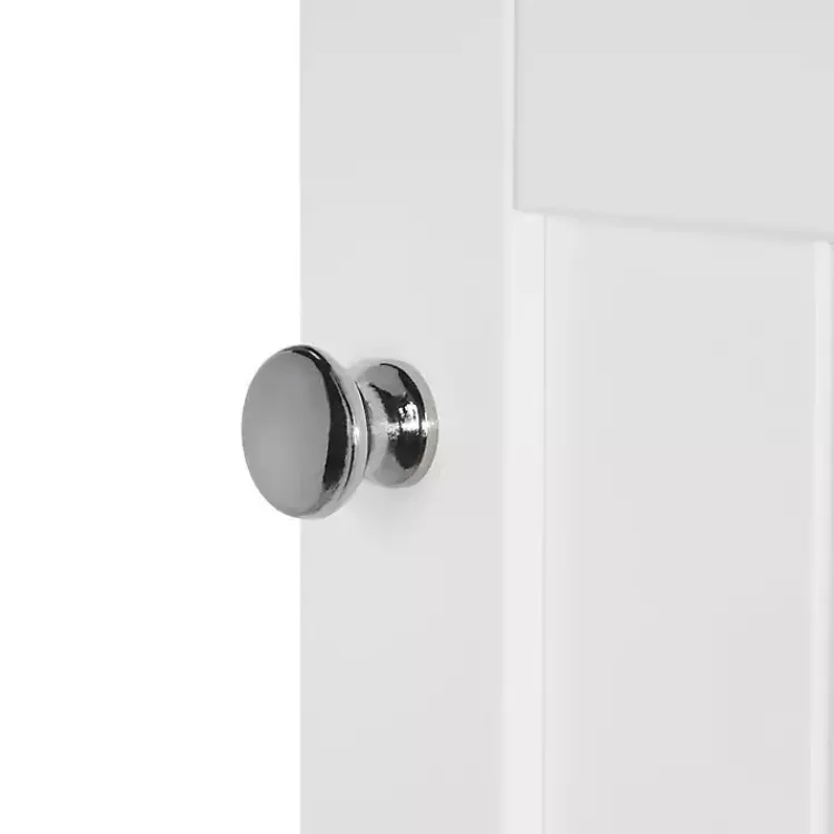 Kirklands Home Bathroom Furniture|Slim Single Door Cabinet with Drawer White