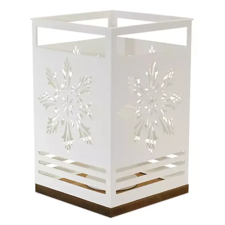 New Snowflake Cutout Candle Holders, Set of 2 Christmas Decorations